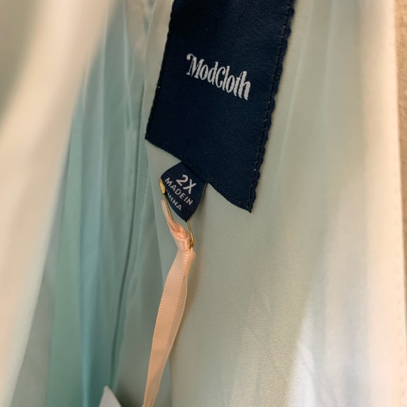 ModCloth Color Block+High Low Style Dress - Picture 6 of 7